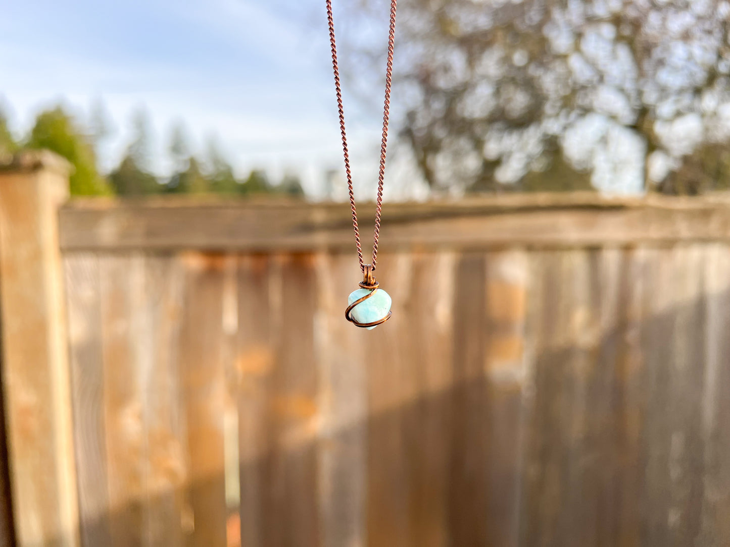 Larimar Heart Necklace