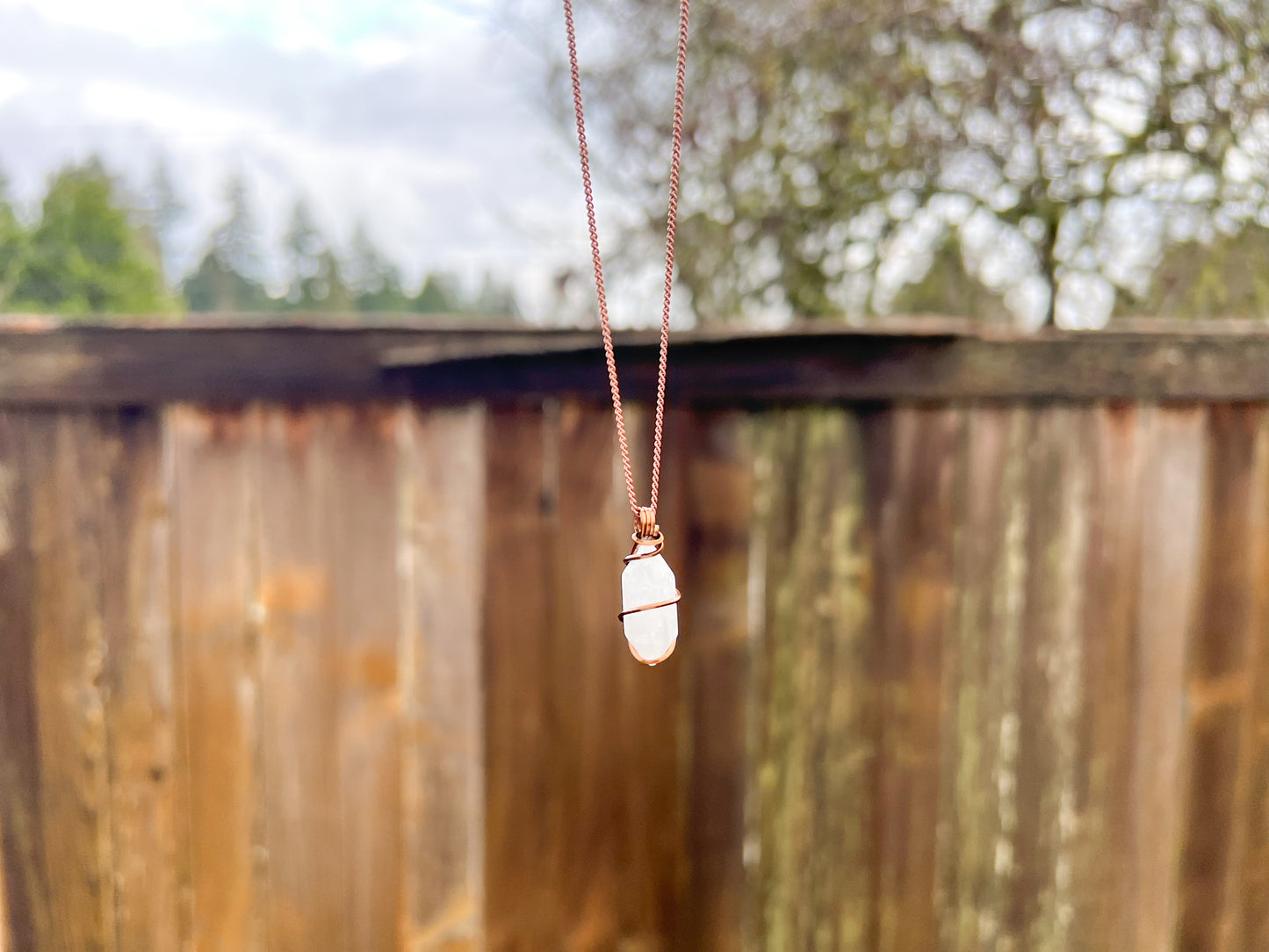 Clear Quartz Double Terminated Necklace