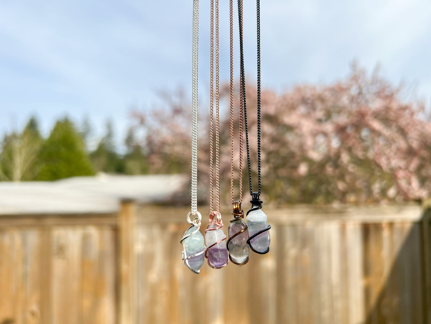 Fluorite Double Terminated Necklace