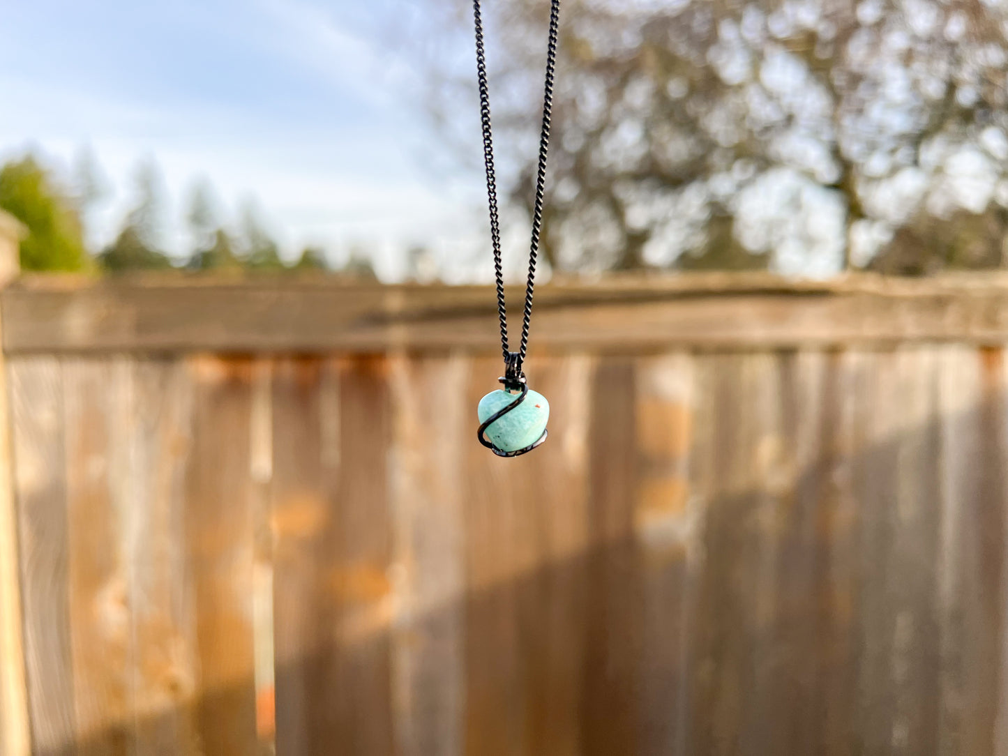 Larimar Heart Necklace