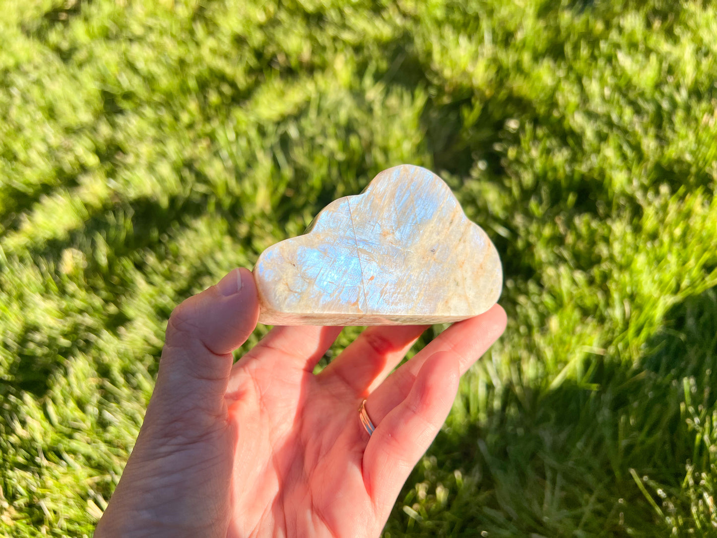 Sunstone Moonstone Cloud Carving