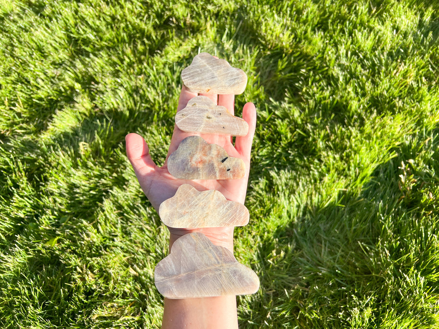 Sunstone Moonstone Cloud Carving
