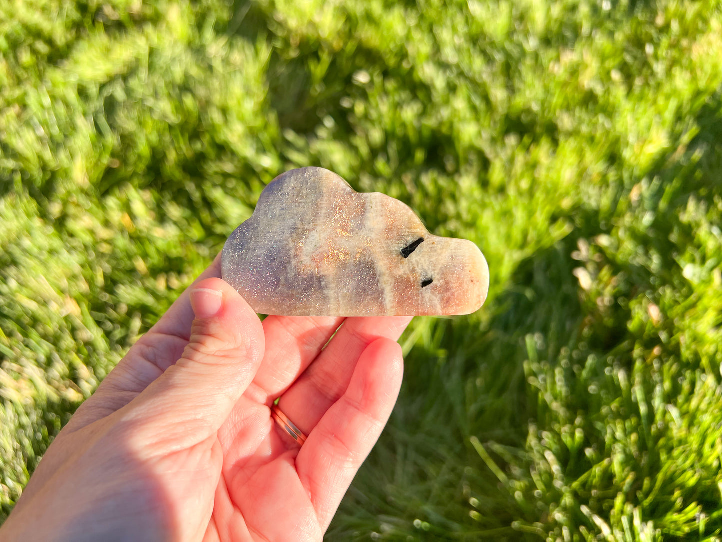 Sunstone Moonstone Cloud Carving