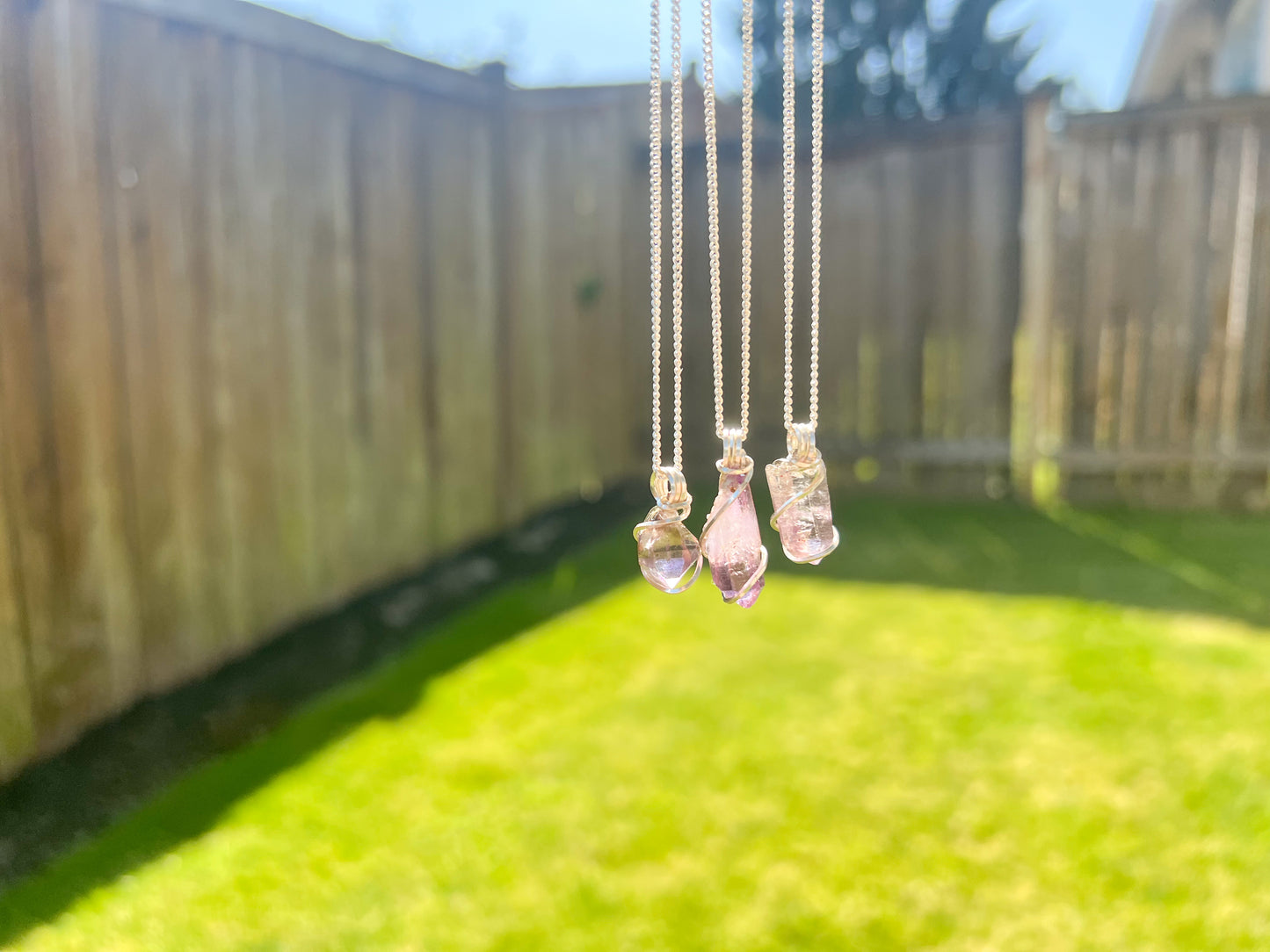Raw Smoky Amethyst Necklace