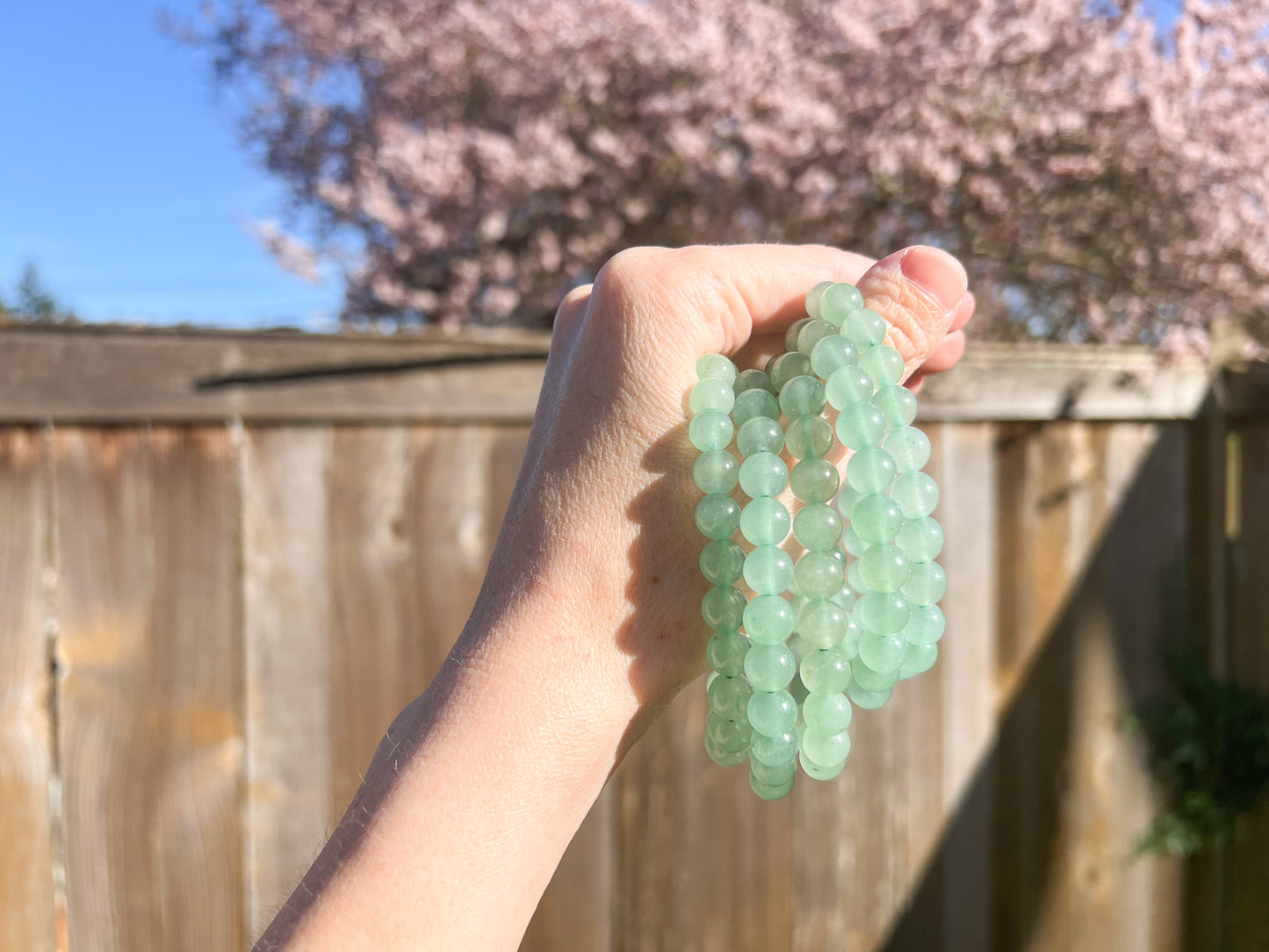 Green Aventurine Crystal Beaded Bracelet