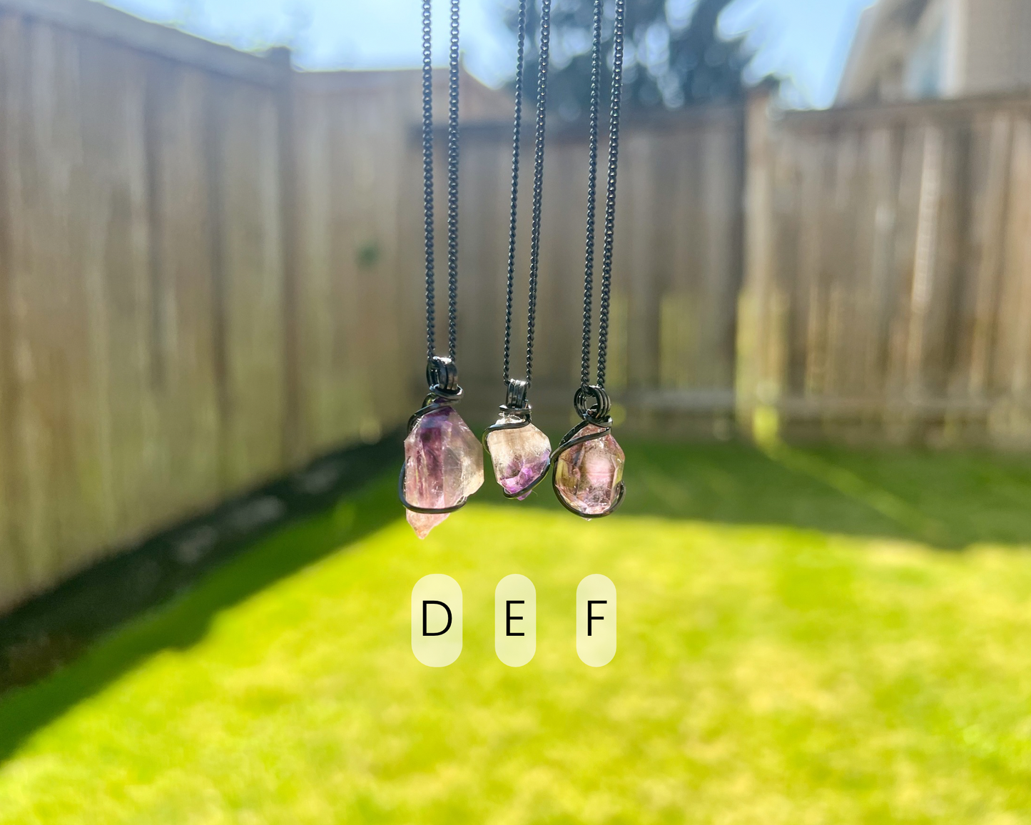 Raw Smoky Amethyst Necklace