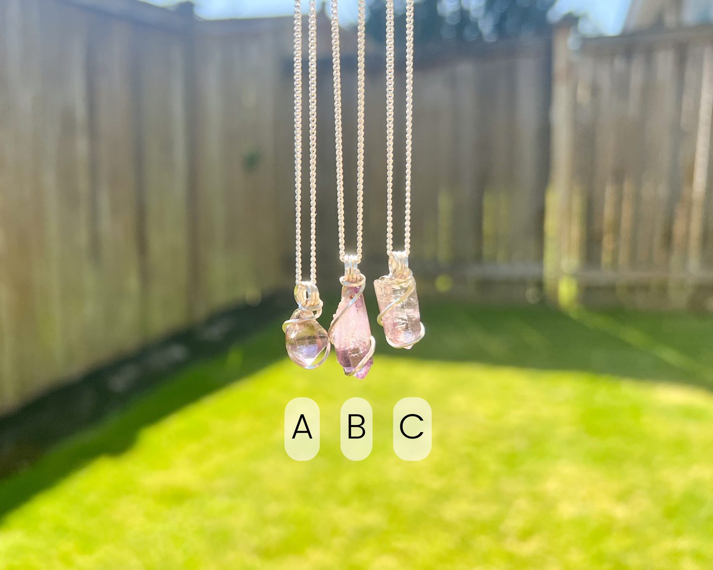 Raw Smoky Amethyst Necklace