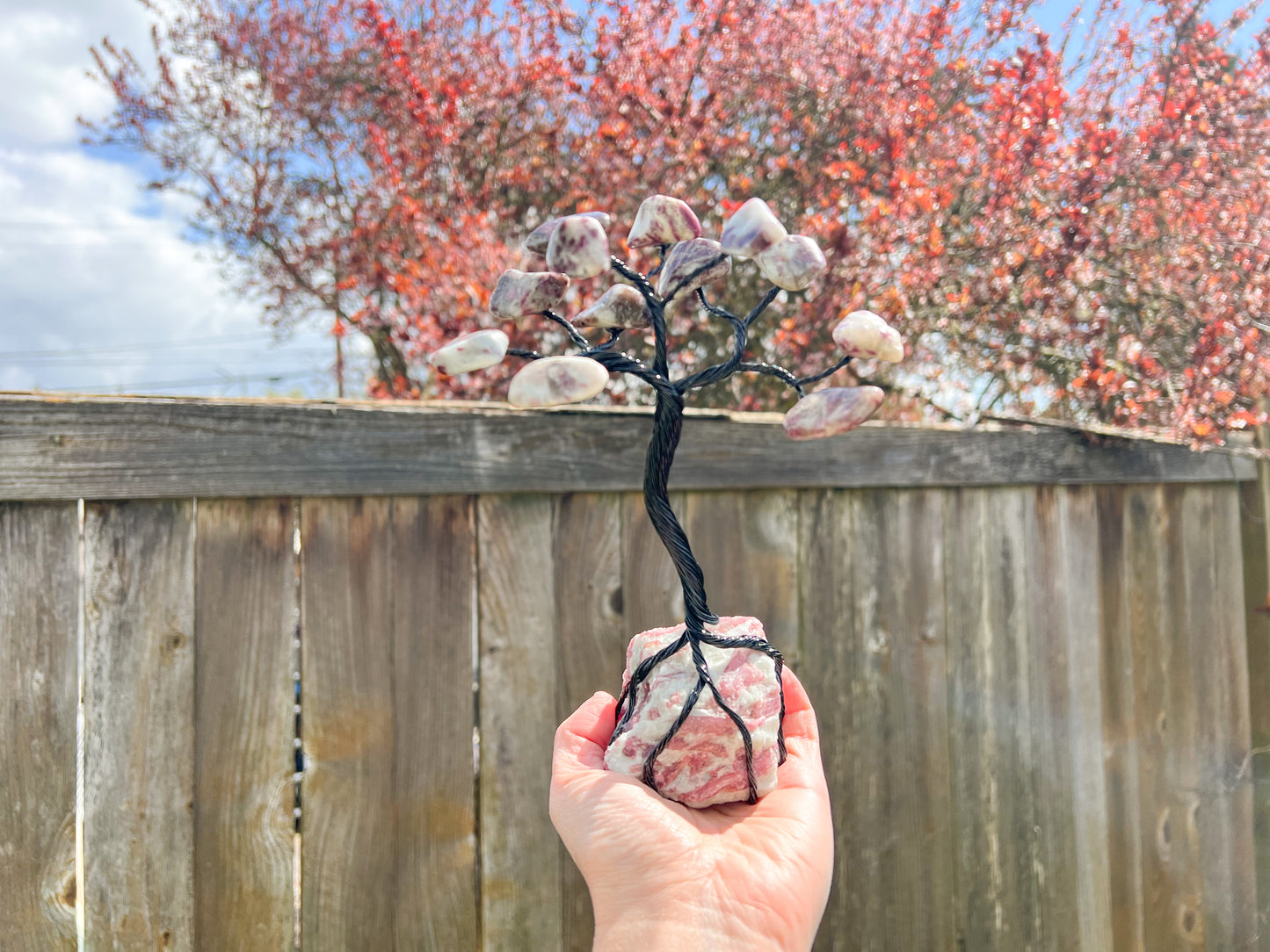 Pink Tourmaline Crystal Tree