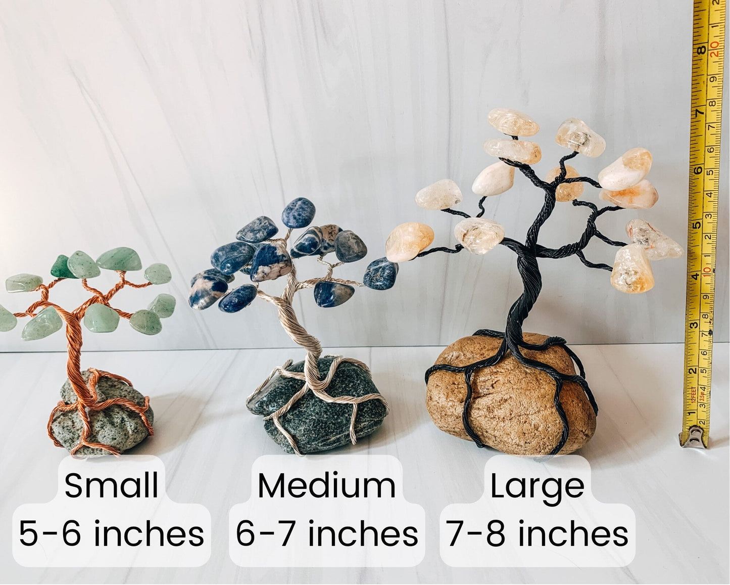 Custom Birthstone Crystal Tree with Rock Base