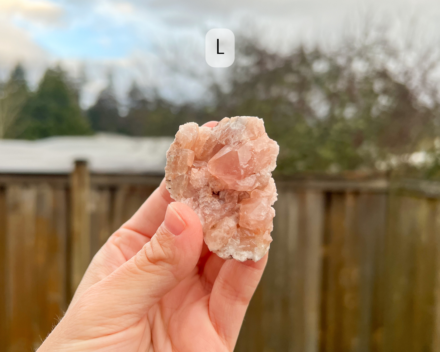Pink Amethyst Raw Geode Small