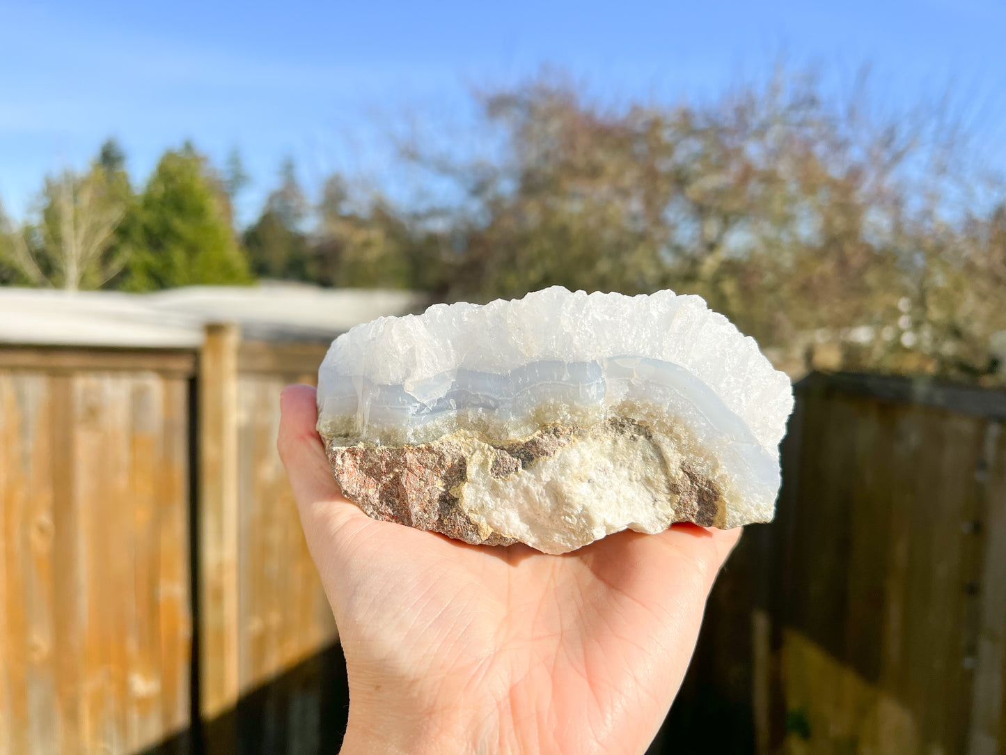 Blue Lace Agate Raw Crystal