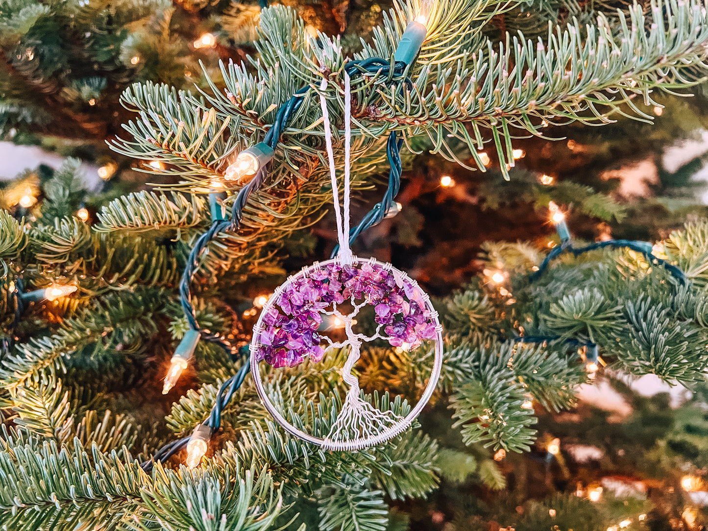 Amethyst Tree of Life Ornament