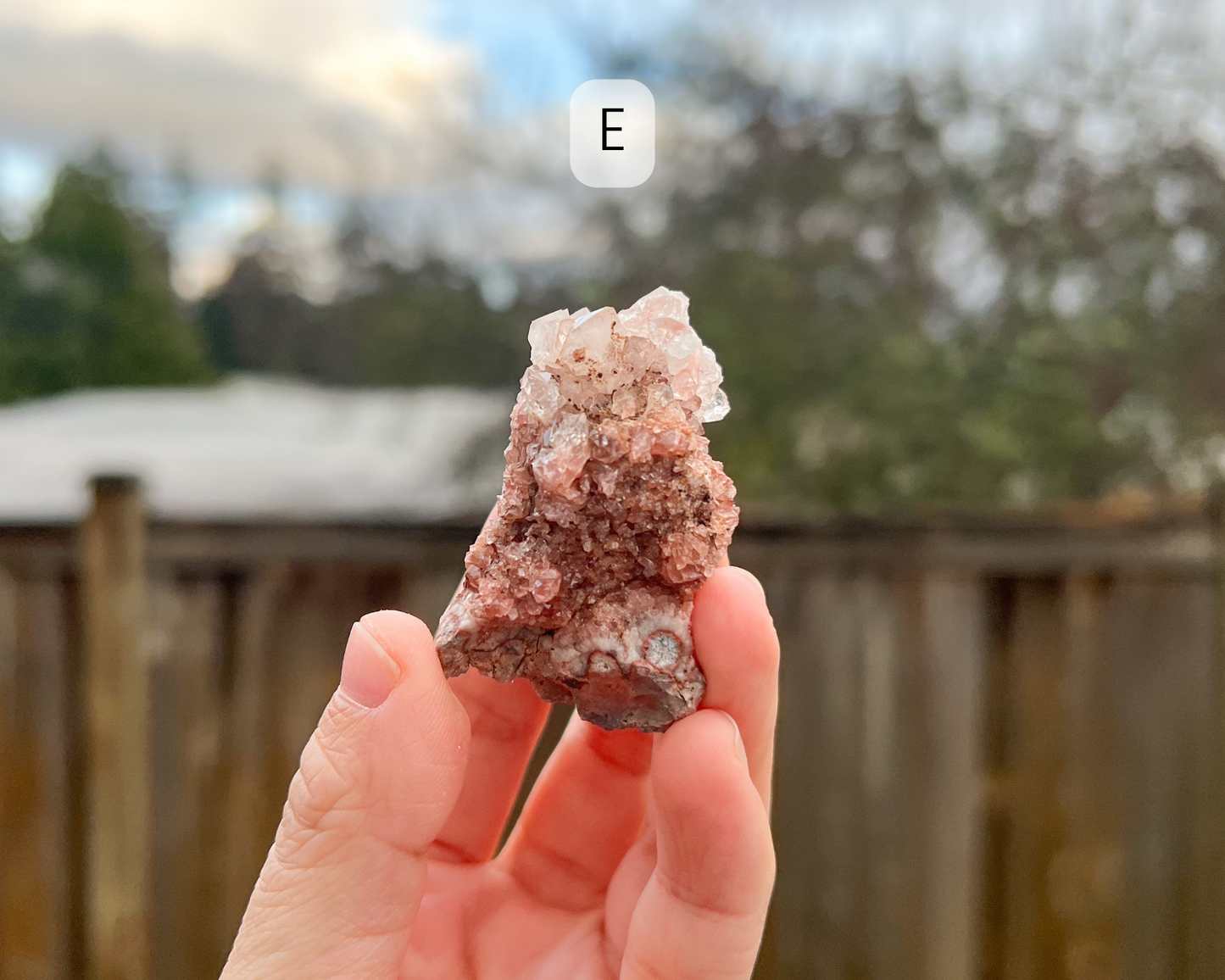 Pink Amethyst Raw Geode Small