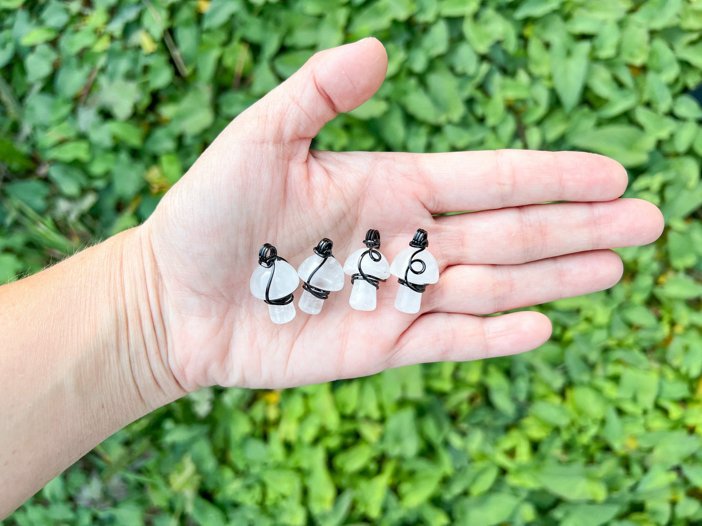 Clear Quartz Mushroom Necklace