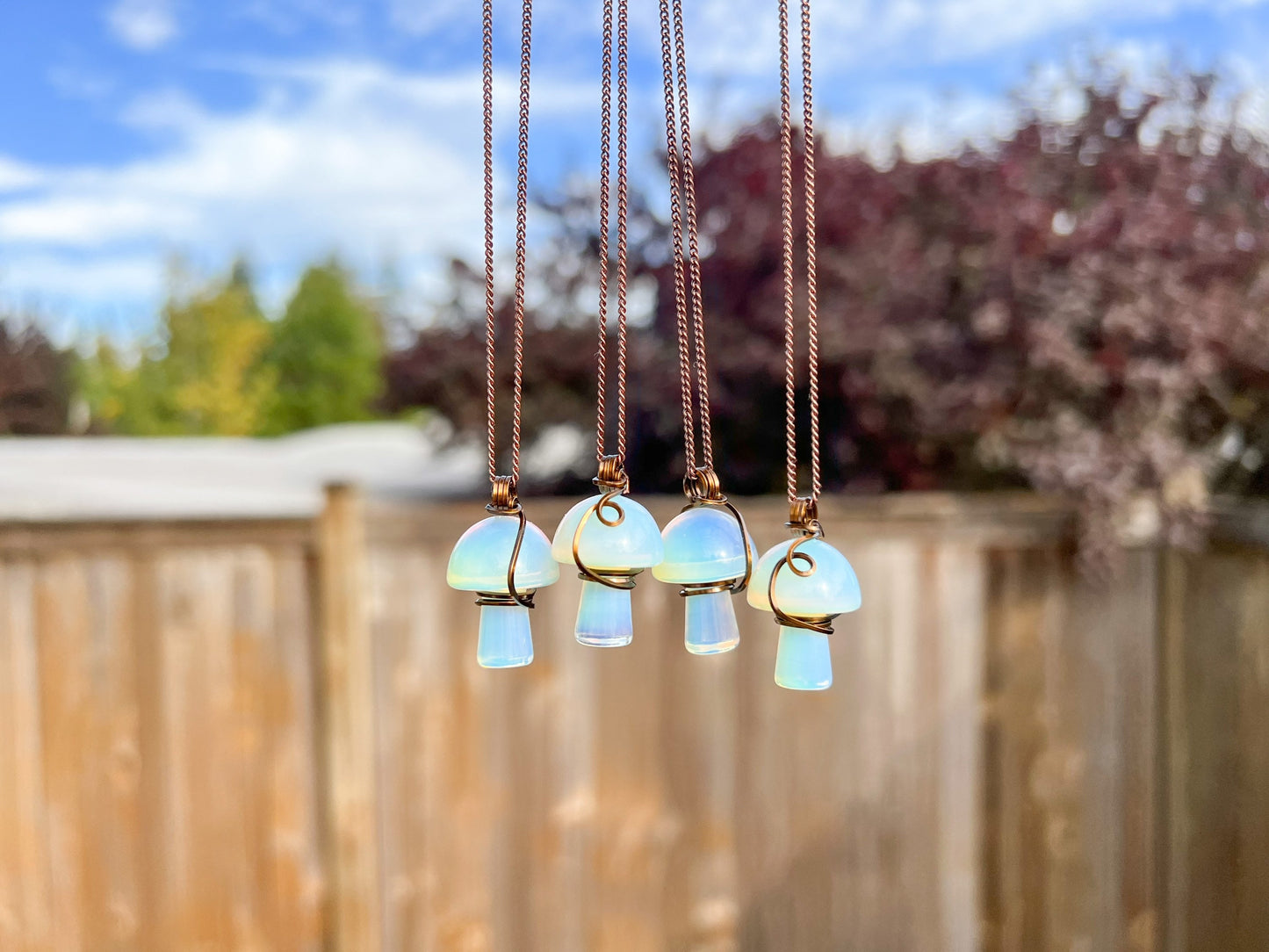 Opalite Mushroom Necklace
