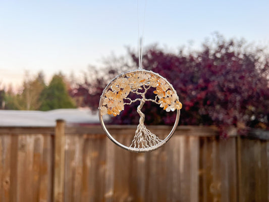 Citrine Tree of Life Ornament