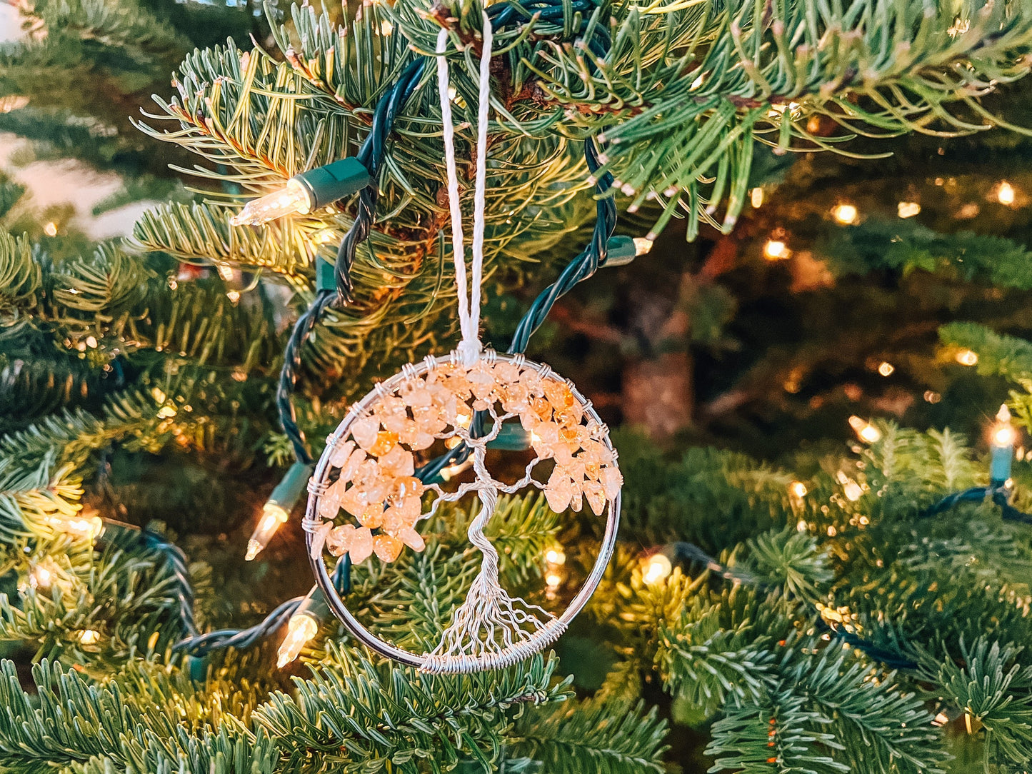 Citrine Tree of Life Ornament