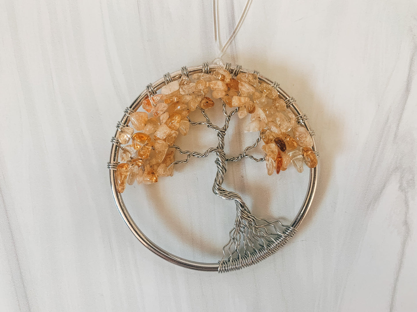 Citrine Tree of Life Ornament