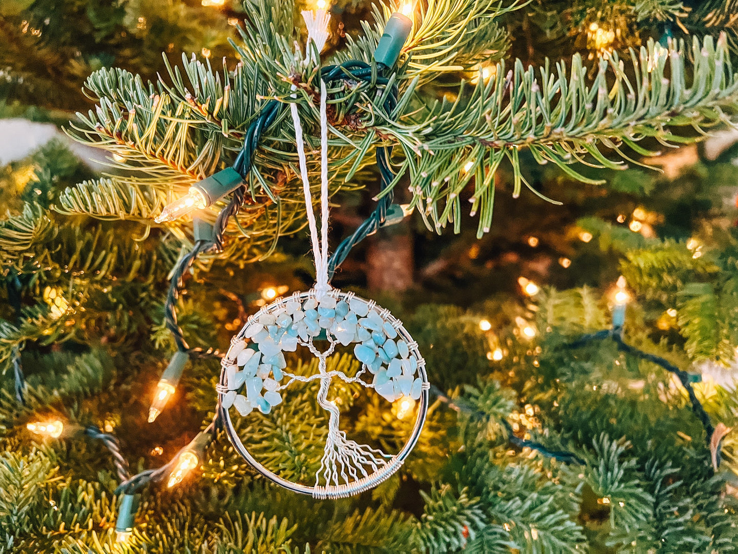 Amazonite Tree of Life Ornament