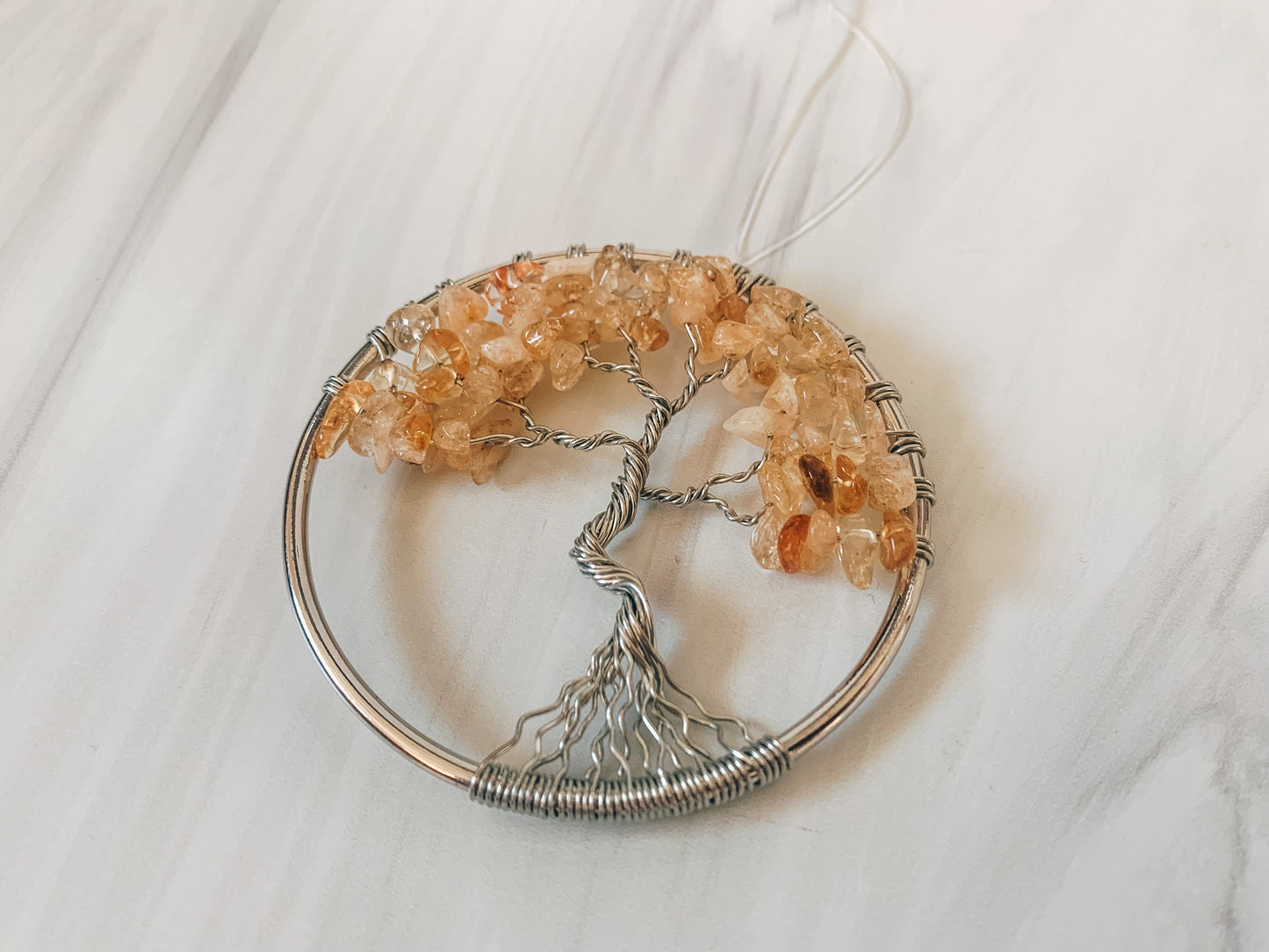 Citrine Tree of Life Ornament