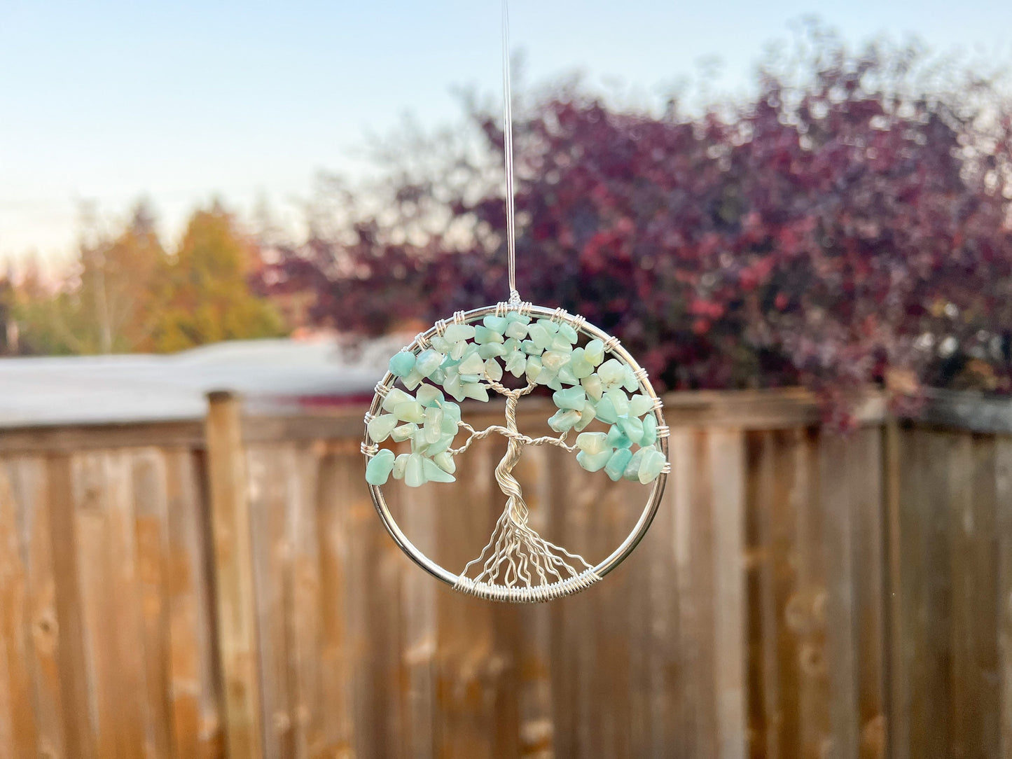 Amazonite Tree of Life Ornament