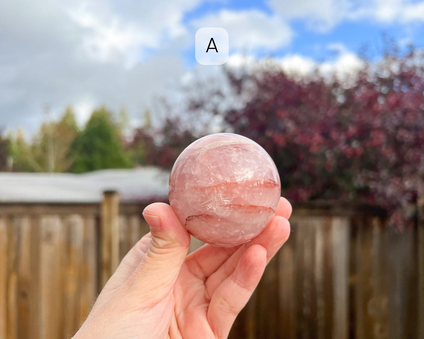 Red Hematoid Quartz Sphere