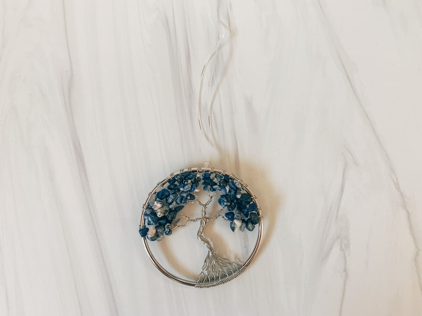 Sodalite Tree of Life Ornament