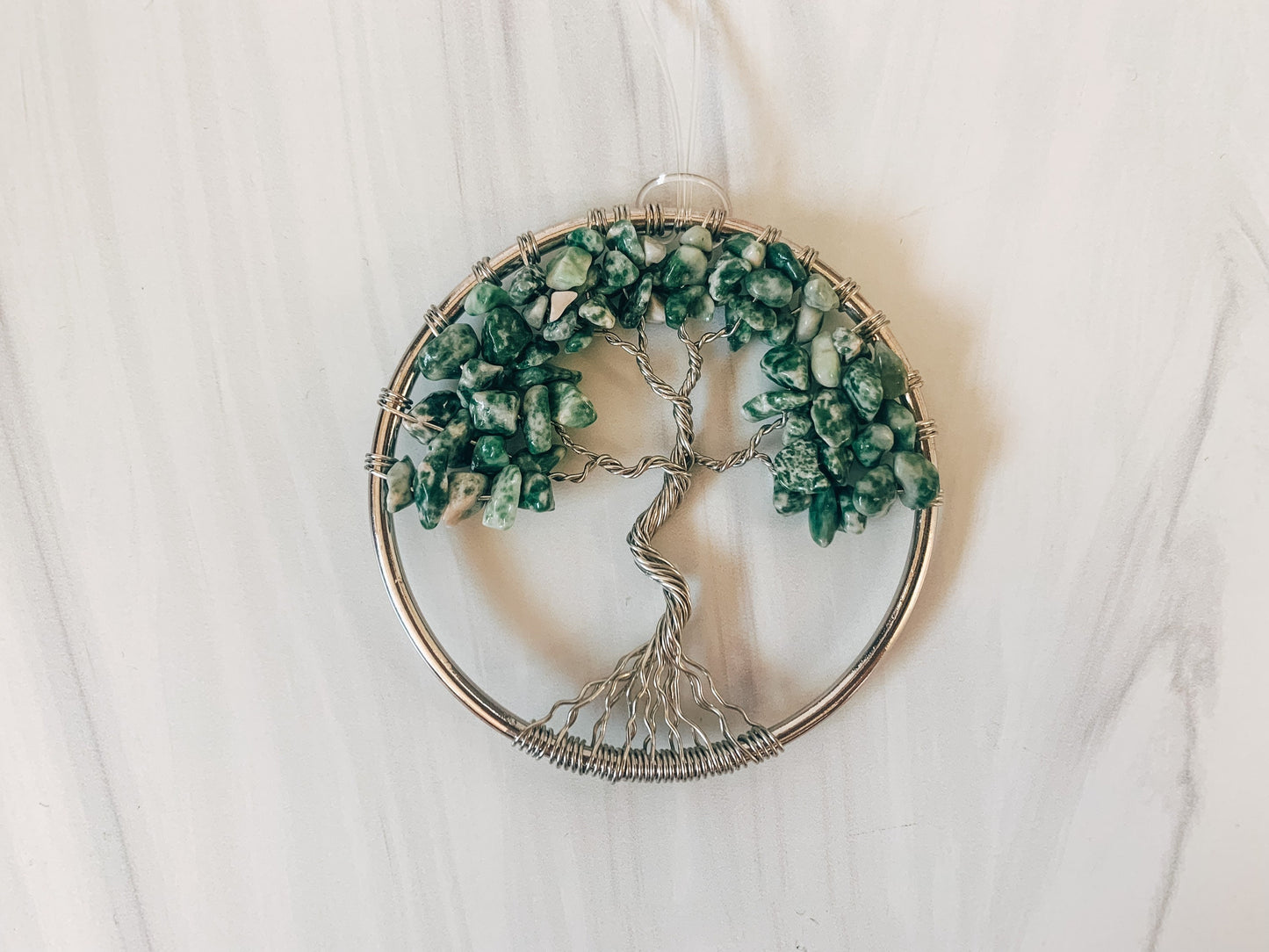Tree Agate Tree of Life Ornament