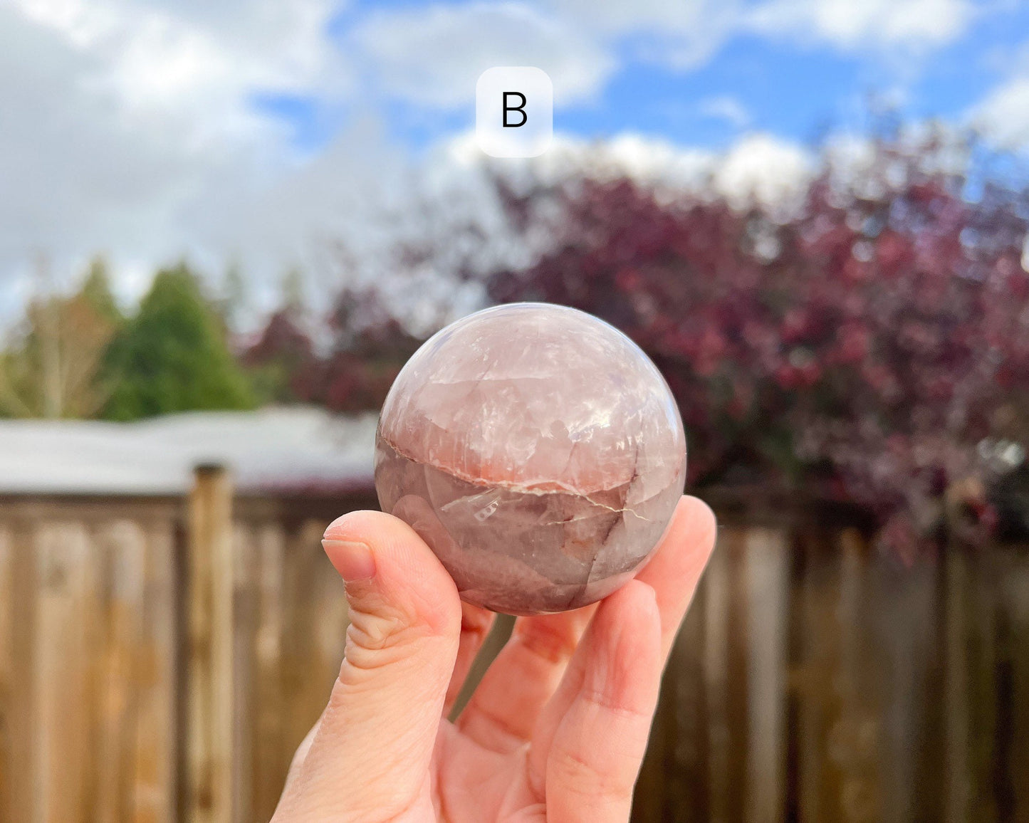 Red Hematoid Quartz Sphere