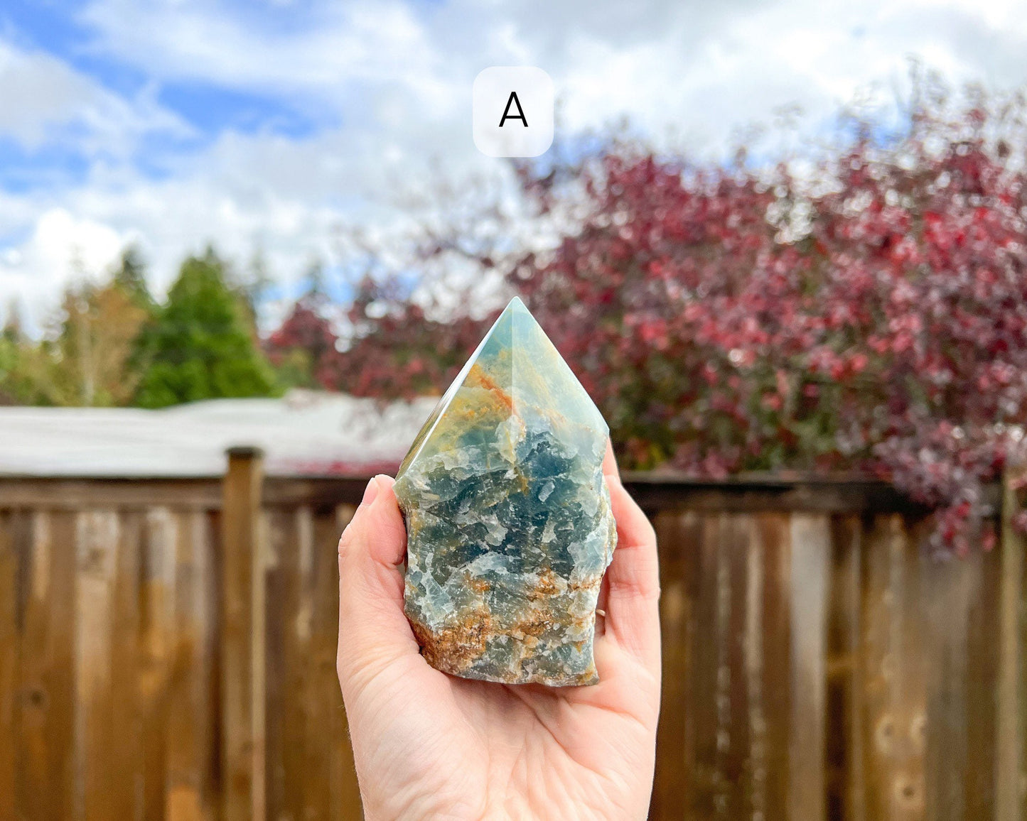 Blue Onyx Cut Base Point