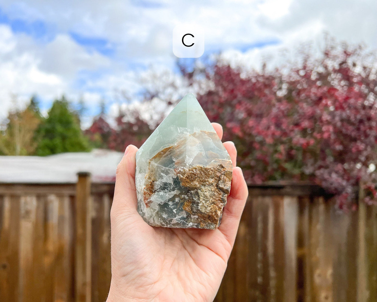 Blue Onyx Cut Base Point