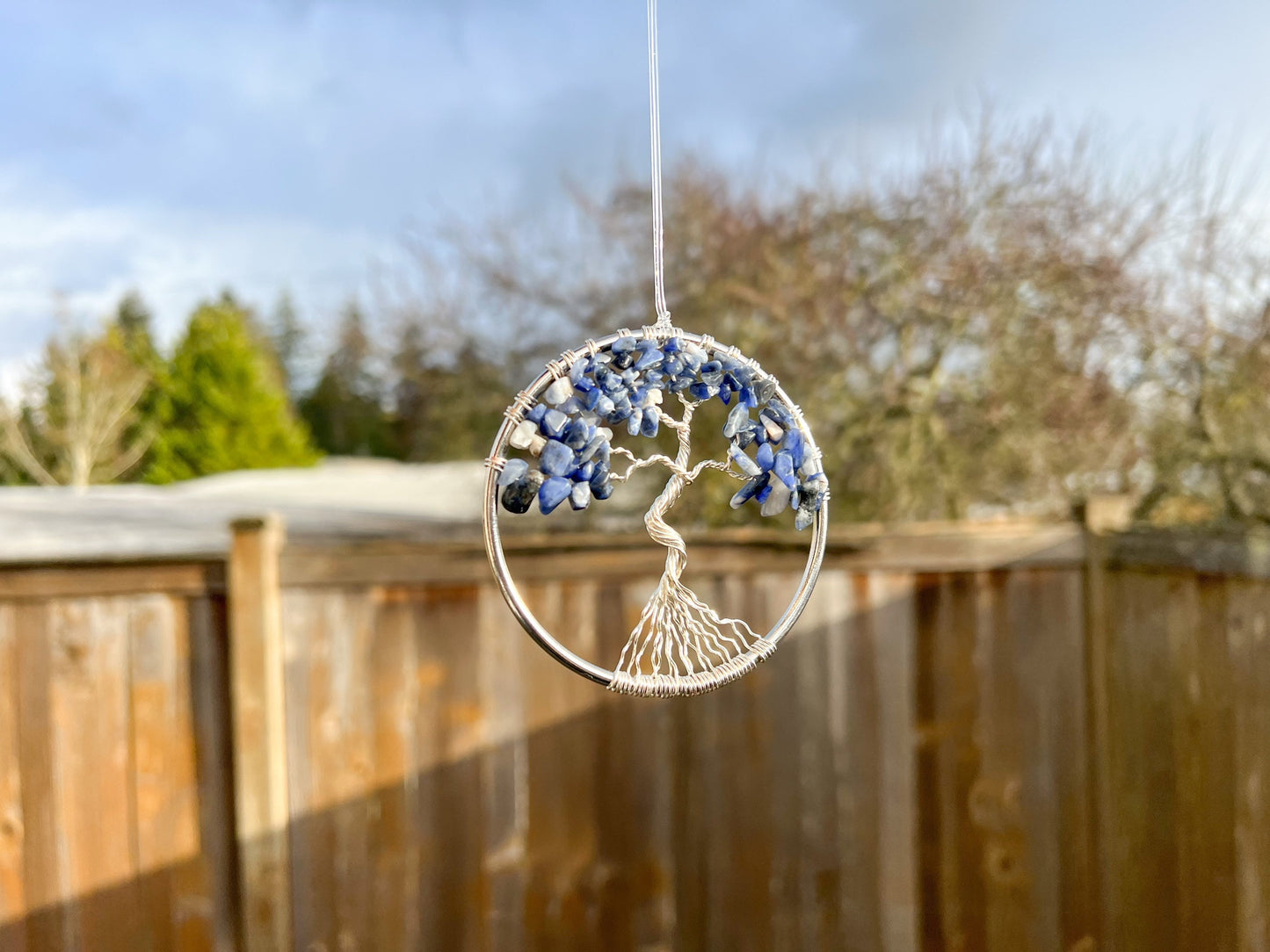 Sodalite Tree of Life Ornament