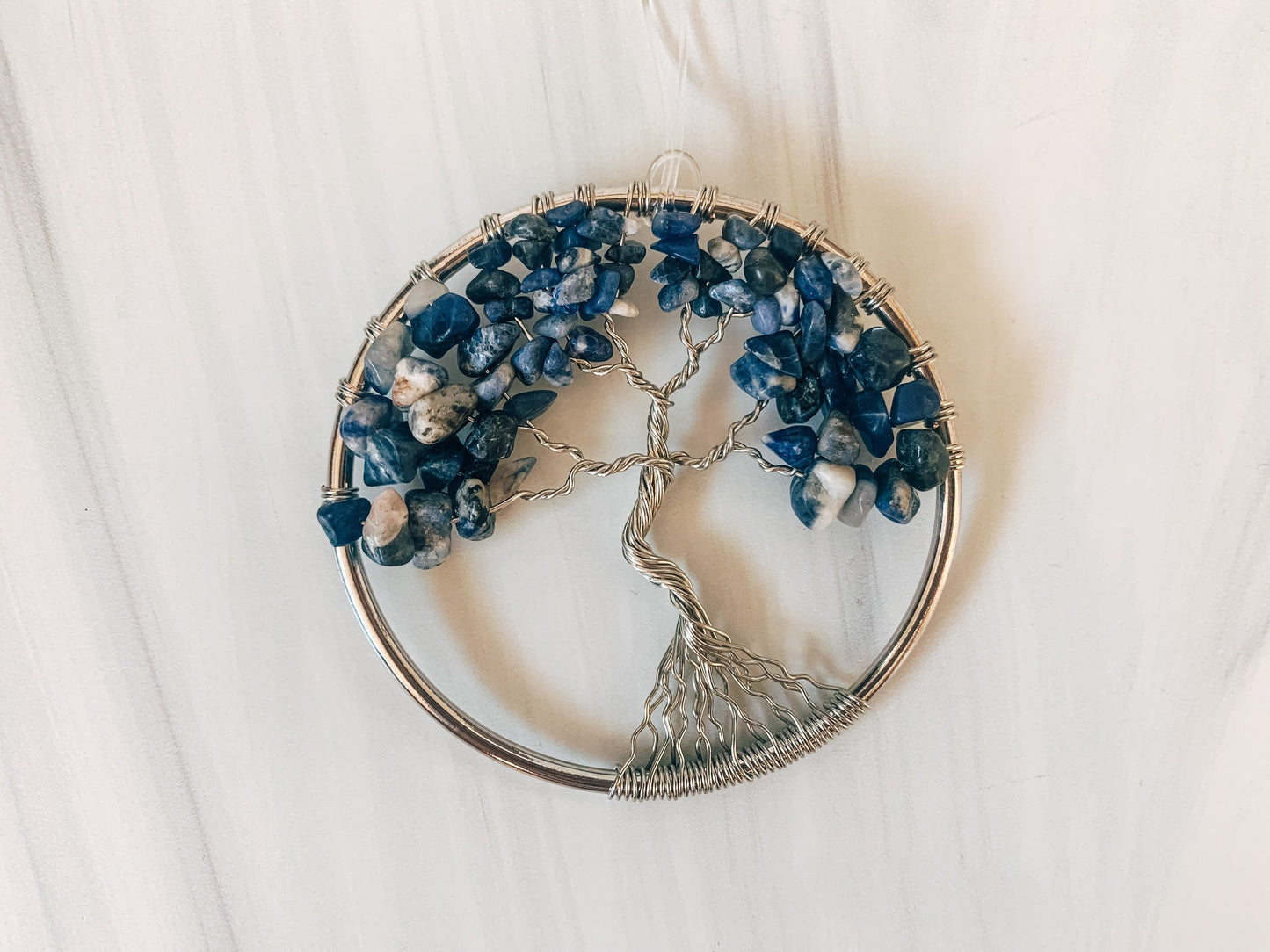 Sodalite Tree of Life Ornament