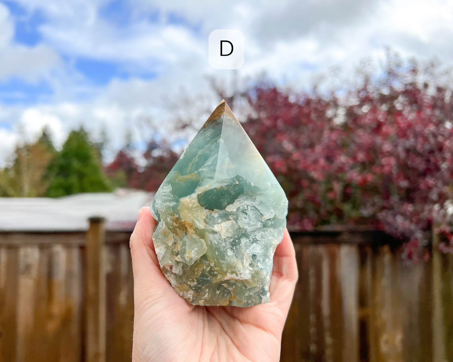 Blue Onyx Cut Base Point