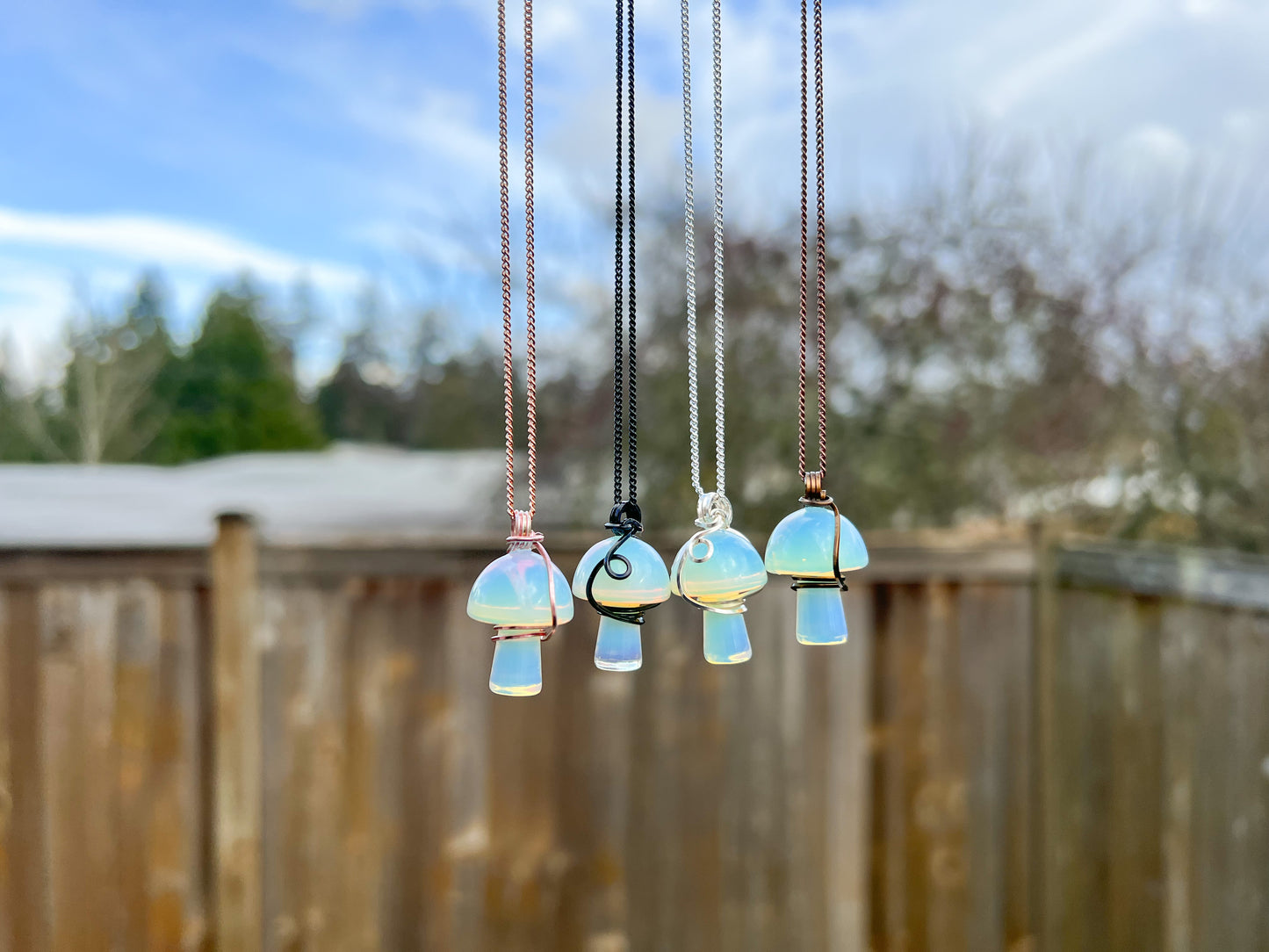 Opalite Mushroom Necklace