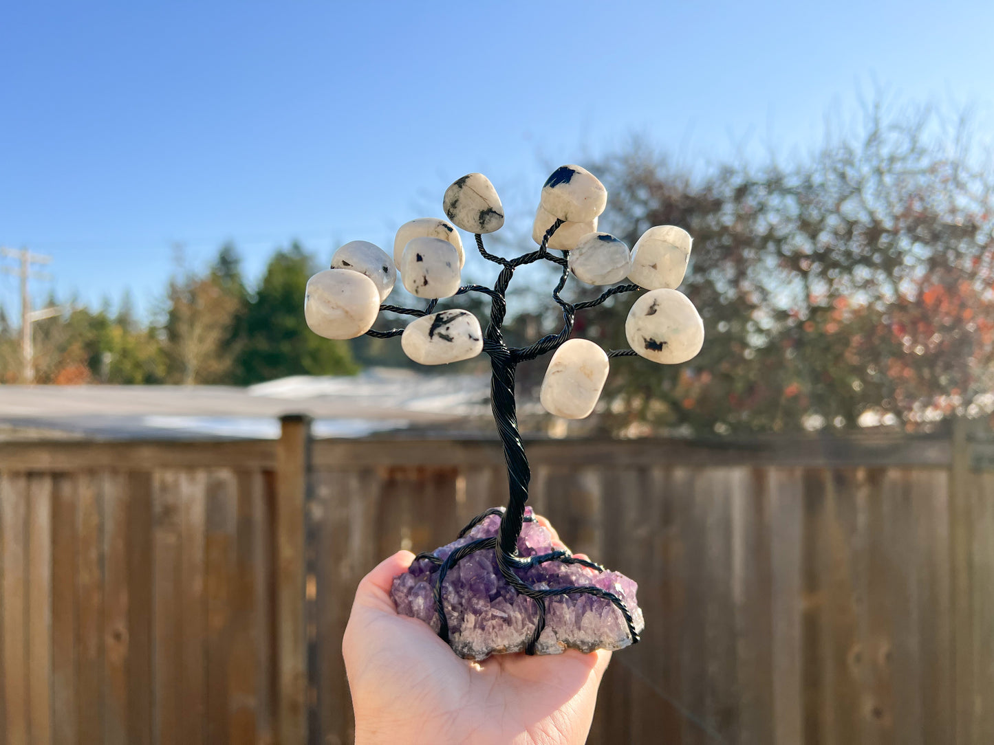 Custom Crystal Tree with Amethyst Crystal Base