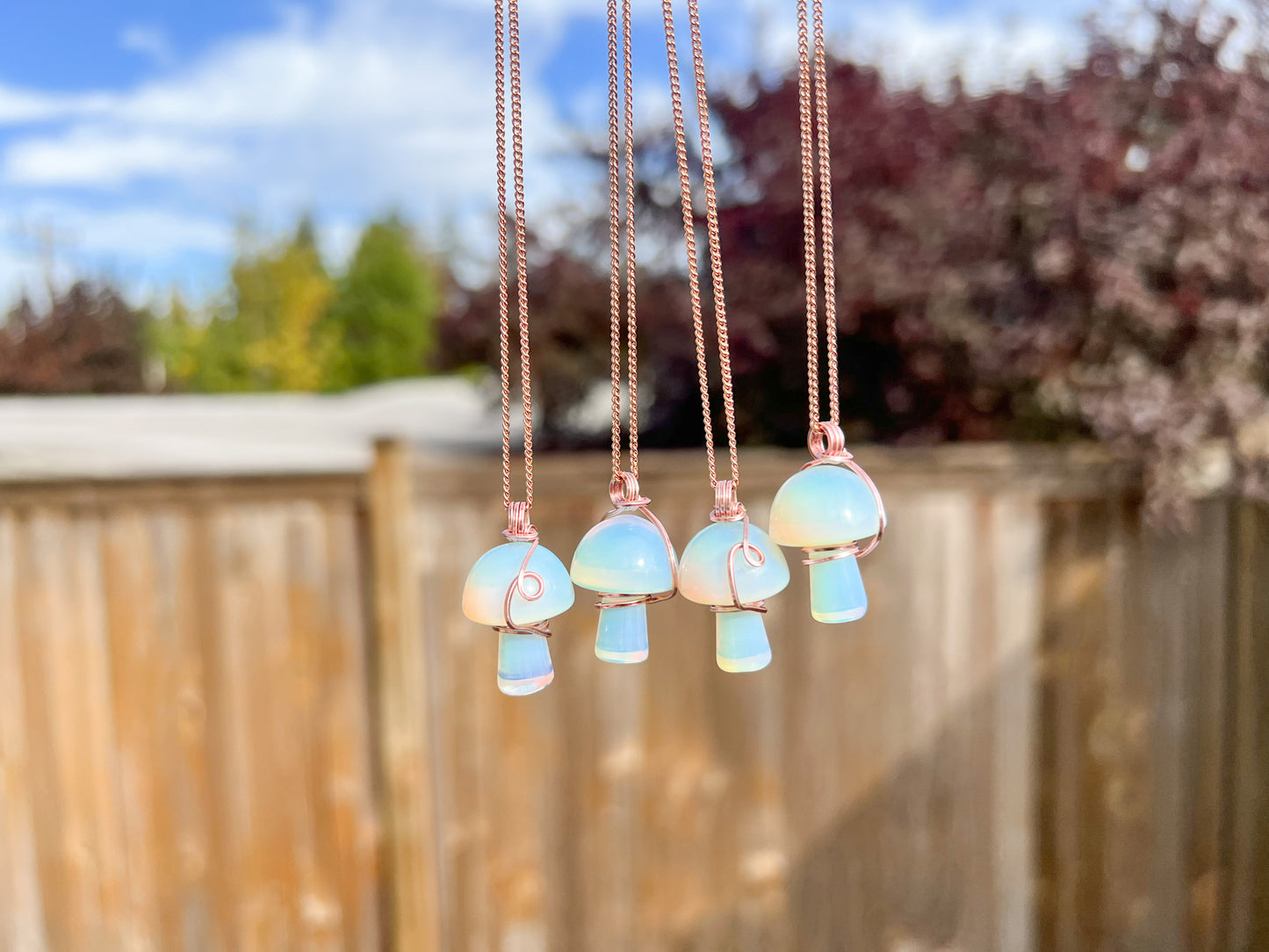 Opalite Mushroom Necklace