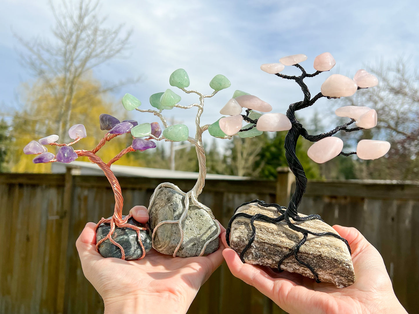 Custom Crystal Tree with Rock Base