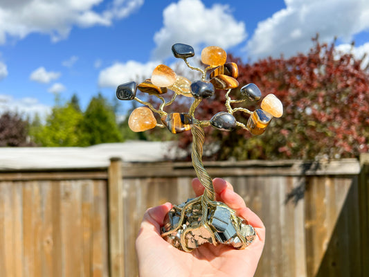 Custom Crystal Tree with Pyrite Crystal Base