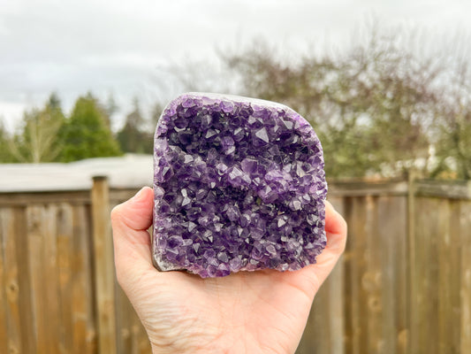 Amethyst Cut Base Cluster