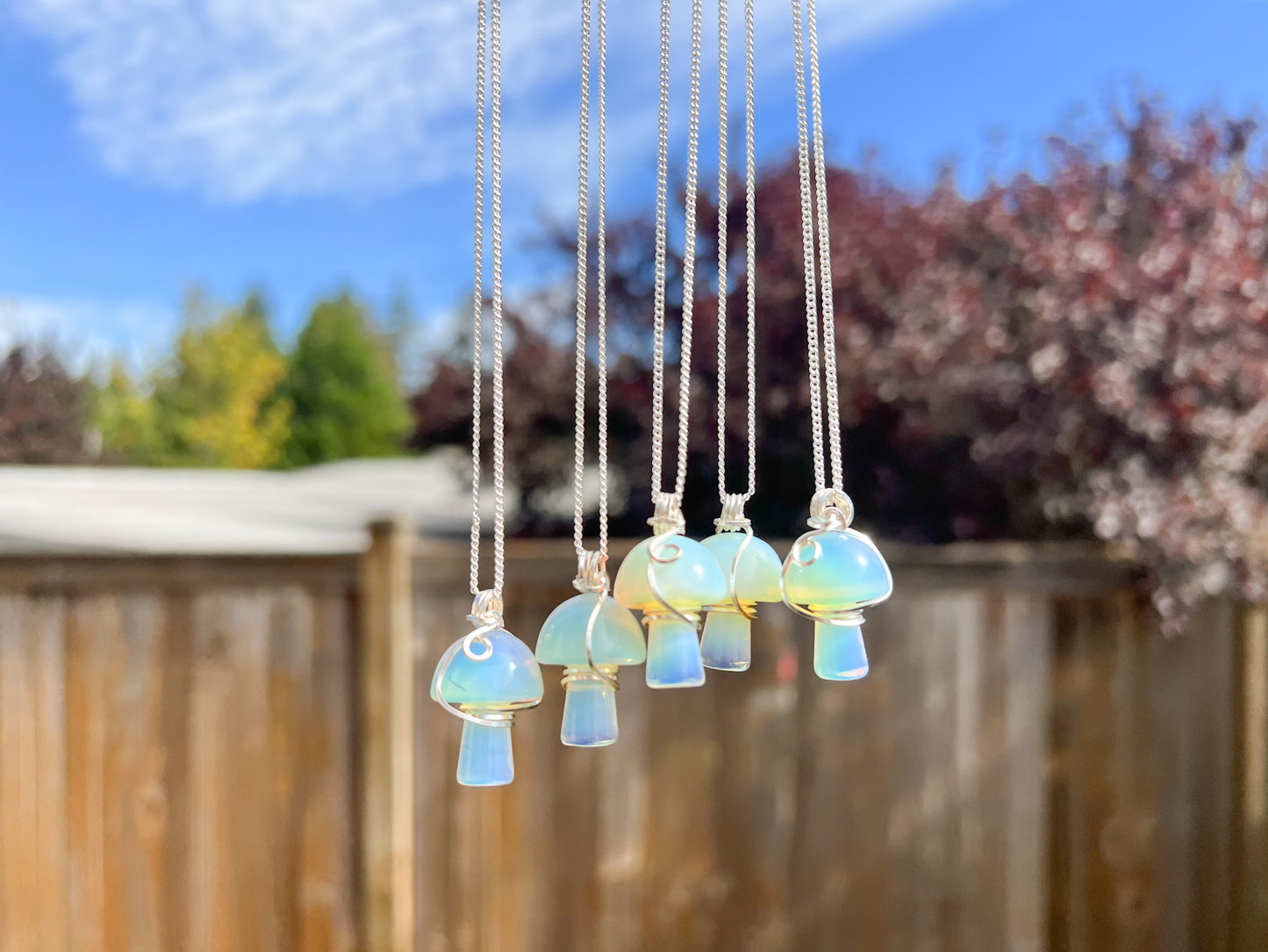 Opalite Mushroom Necklace