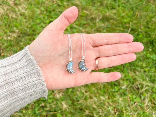 Labradorite Moon Necklace