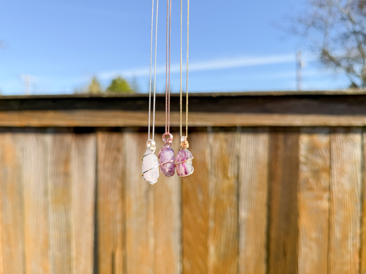 Fluorite Point Necklace