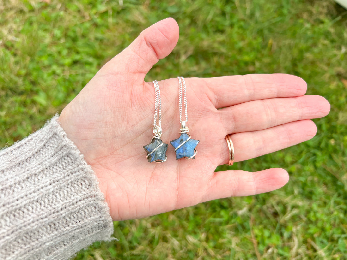 Labradorite Star Necklace