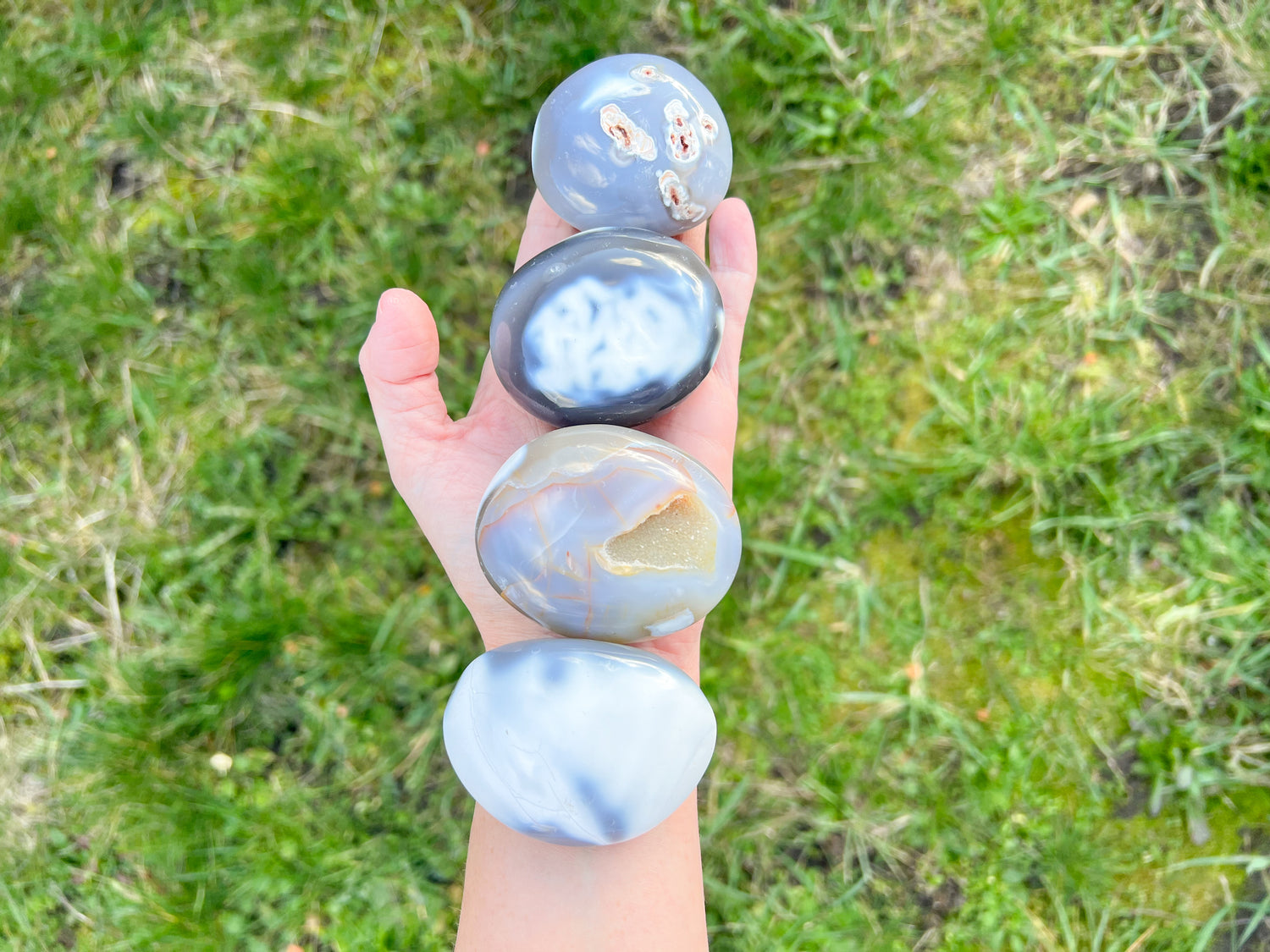 Crystal Spheres, Palm Stones, Freeforms, and Carvings