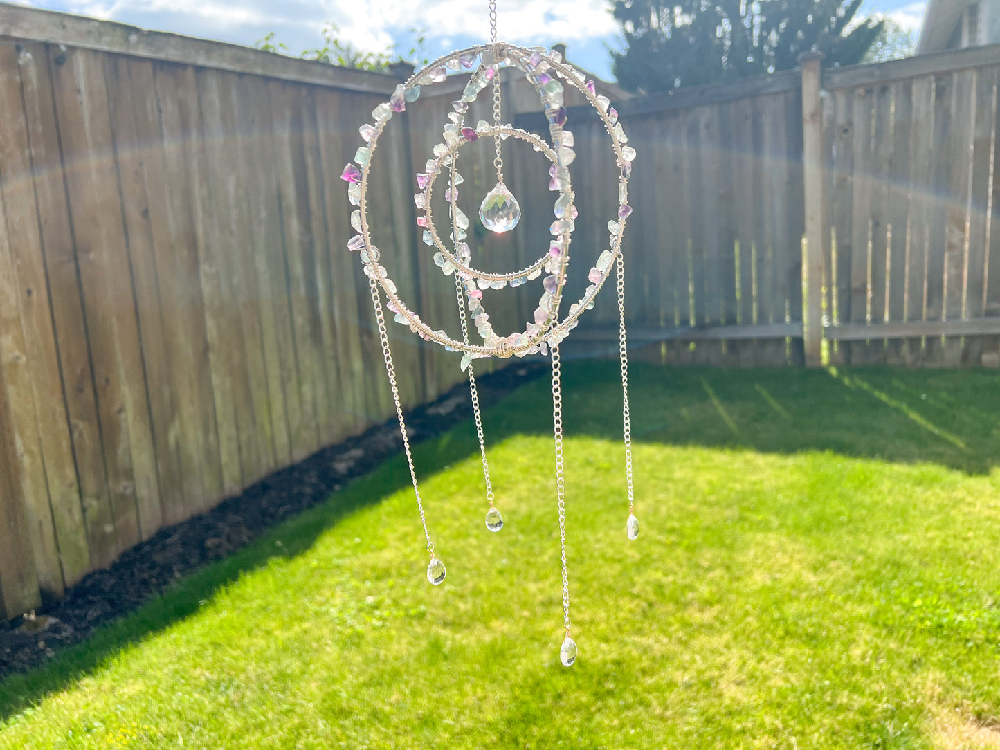 Extra Large Fluorite Sun Catcher
