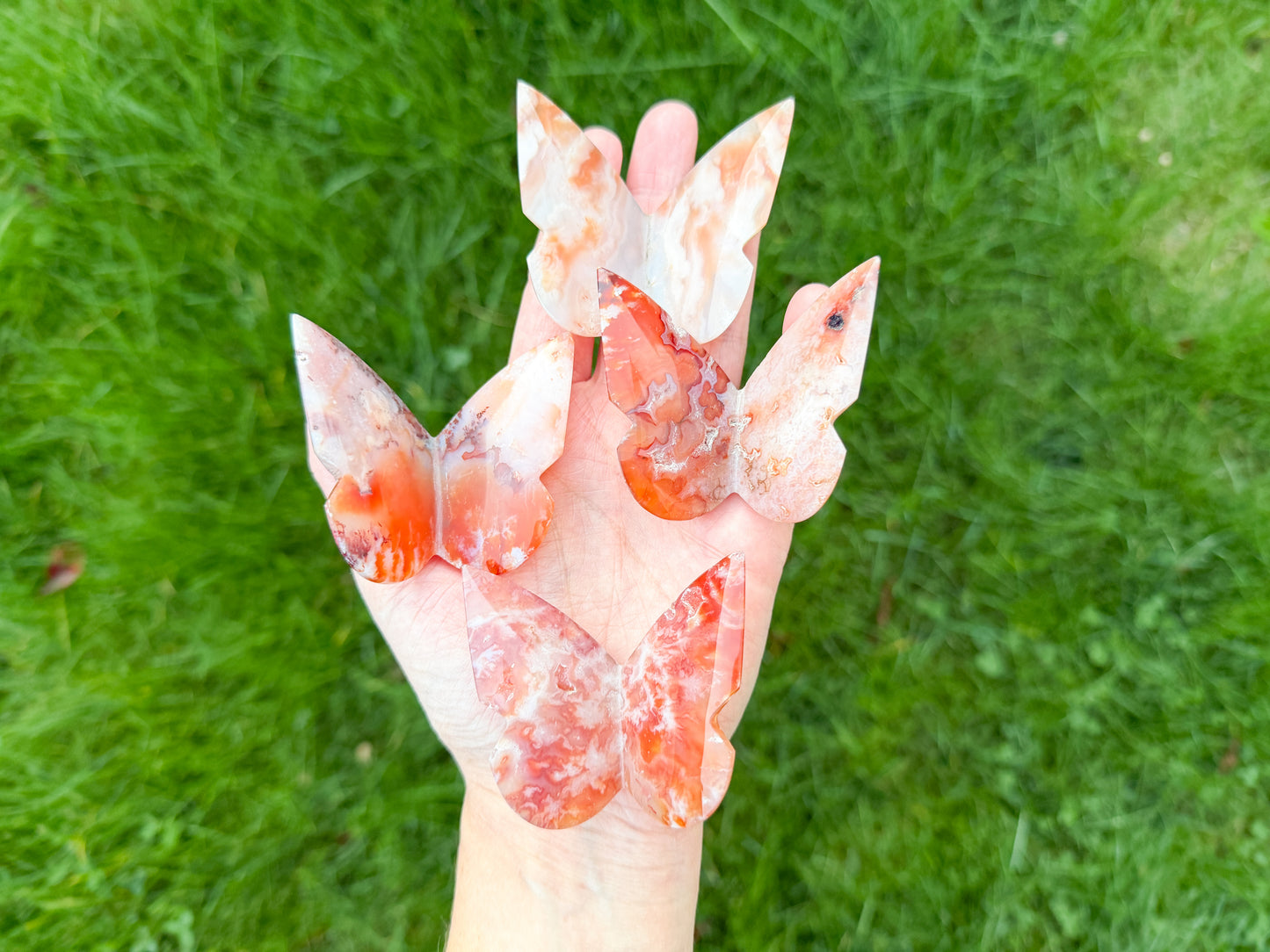 Carnelian Butterfly Carving