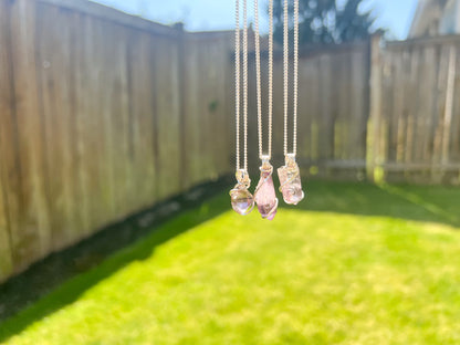 Raw Smoky Amethyst Necklace