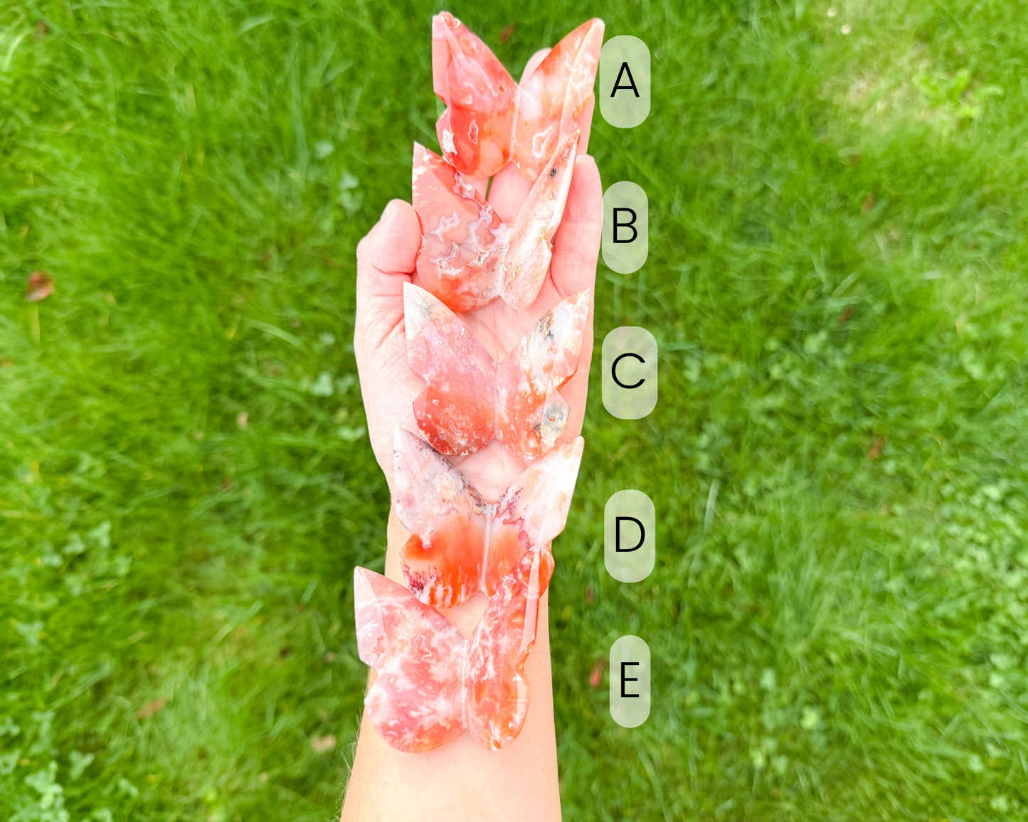 Carnelian Butterfly Carving