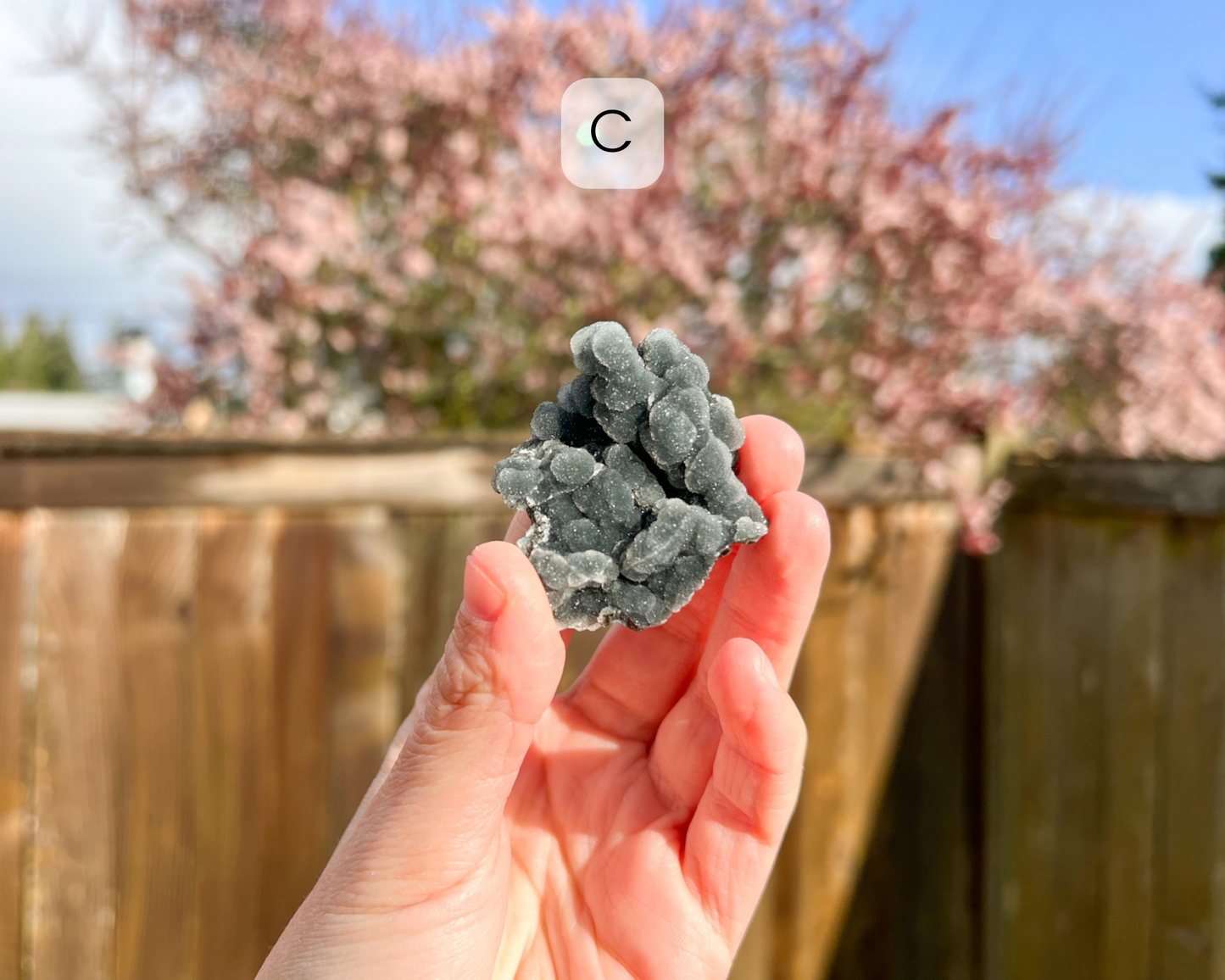 Black Chalcedony Raw Crystal Small